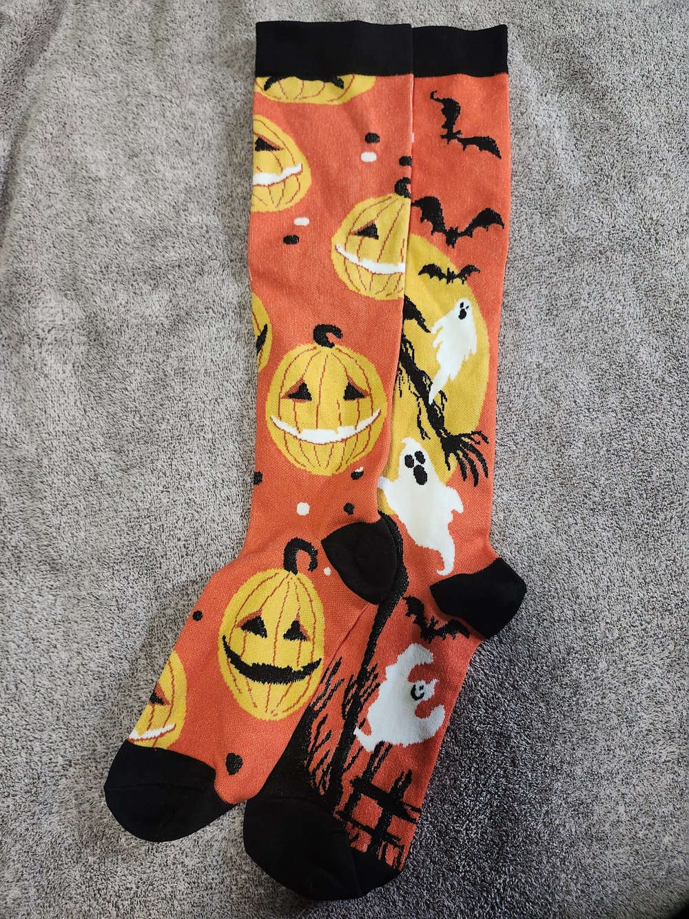 Halloween Pumpkin & Ghost Socks